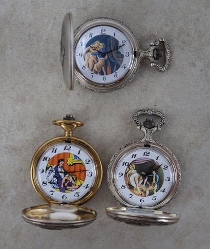 Ensemble de trois montres érotiques, les...
