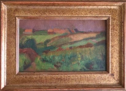 Ecole moderne
Paysage
Huile sur panneau recto...