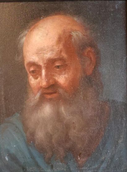 Ecole du XVIIIe siècle
Portrait d'homme barbu,...