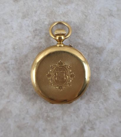 Ensemble de quatre montres à gousset en or...