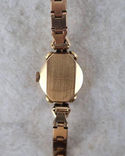 DERMONT. Montre de dame en or 18K (750 ‰),...