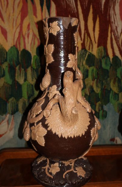 In the style of Boch Keramis
Pair of brown...