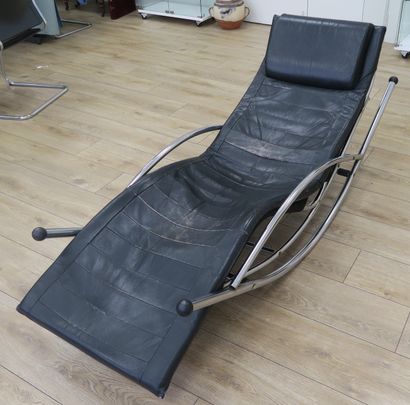 Chaise longue pouvant former rocking chair...