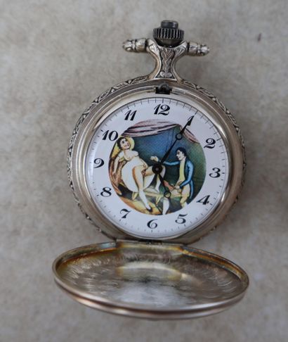 Ensemble de deux montres érotiques, les boîtier...
