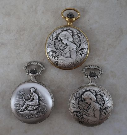 Ensemble de trois montres érotiques, les...
