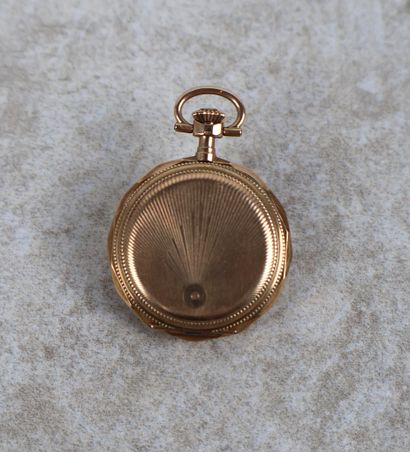 SUISSE - Montre de poche savonnette en or...