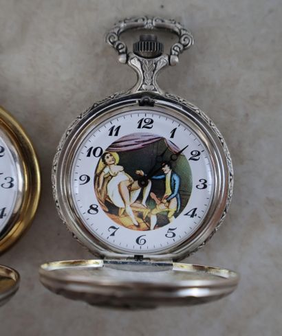 Ensemble de trois montres érotiques, les...