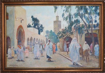 Hammad JABRAN (1917-1993)
Rune animée à Casablanca...