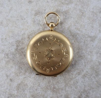 Montre de gousset en or jaune 18K (750 ‰),...