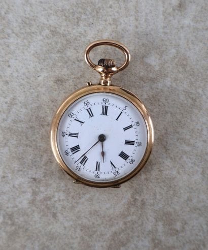 Montre de gousset en or jaune 18K (750/1000),...