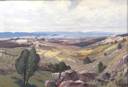Emmanuel TEMPLEUX (Arbois, 1871-1957)
Paysage...