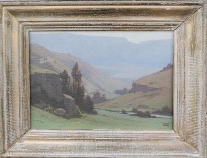 Lucien PILLOT (Vesoul, 1882-1973) 
Paysage...