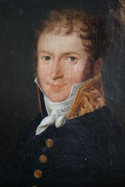 Ecole française vers 1820, entourage de Boilly
Portrait...