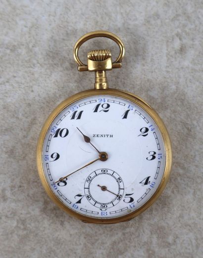 Ensemble de quatre montres à gousset en or...