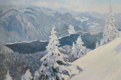 Ecole contemporaine, Aimicé HACHELET
Le skieur...