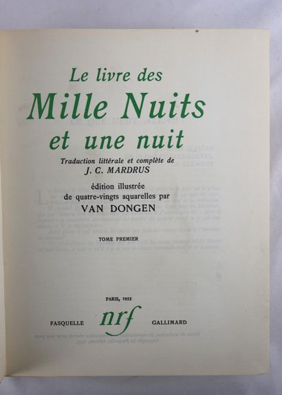J.C. Mardrus. Le livre des mille nuits et...
