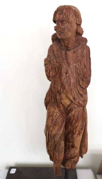 Saint Jean de calvaire en bois sculpté en...