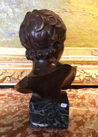 Modern school
Young man's head 
Bronze with...