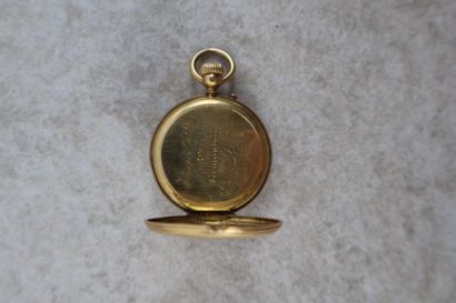 Ensemble de quatre montres à gousset en or...