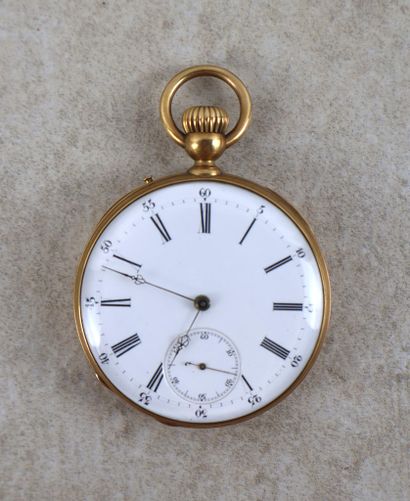 Ensemble de quatre montres à gousset en or...