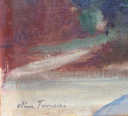 Ecole moderne
Campagne italienne 
Huile sur...