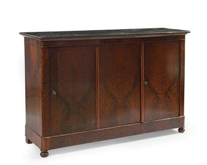 Enfilade rectangulaire en placage d'acajou...