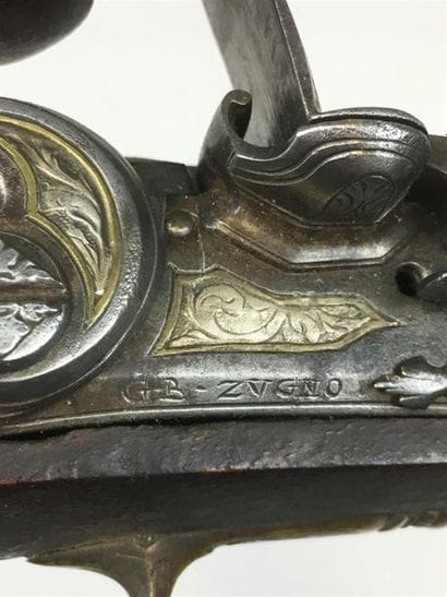 Étranger, milieu XVIIIe.
Pistolet de tir...