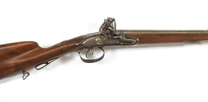 France, fin XVIIIe.
Fusil de chasse à silex...