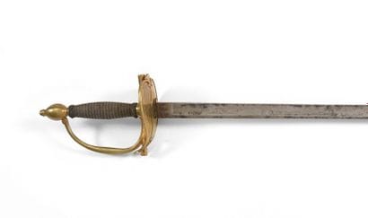 France, fin XVIIIe.
Épée d'Officier à deux...