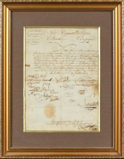 France, 1er Empire (1804-1814).
Certificat...