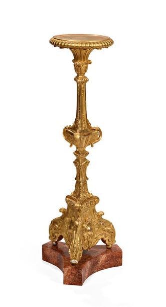 Porte-torchère transformée en sellette en...