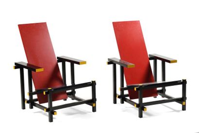 D'après Gerrit Thomas RIETVELD (1888-1964).
Paire...