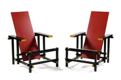 D'après Gerrit Thomas RIETVELD (1888-1964).
Paire...