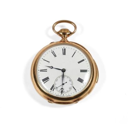 BREGUET.
Montre de gousset en or jaune 18K...