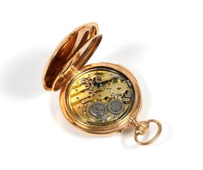 BREGUET.
Montre de gousset en or jaune 18K...