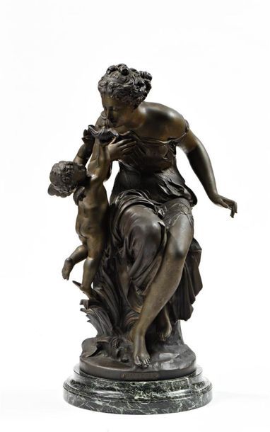 Mathurin MOREAU (1822-1912).
Galathée.
Importante...