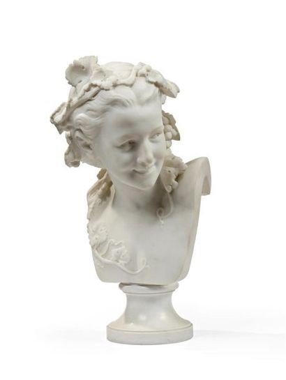 D'après Jean-Baptiste CARPEAUX (1827-1875).
Buste...