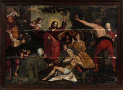 Ecole flamande vers 1620.
La Résurrection...