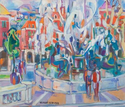 SCHURR Claude
La fontaine, place Messina...