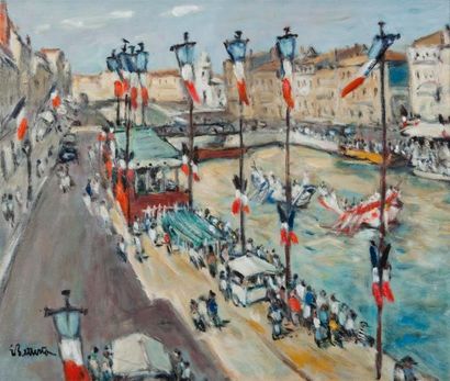 BATTISTA Eric
Joutes nautiques Huile sur...