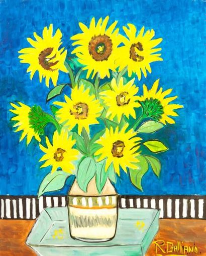 GALLIANO Robert
Bouquet jaune Huile sur toile...