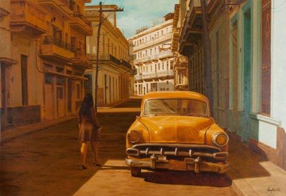 HERRERA Maykel
Calle obispo Huile sur toile...