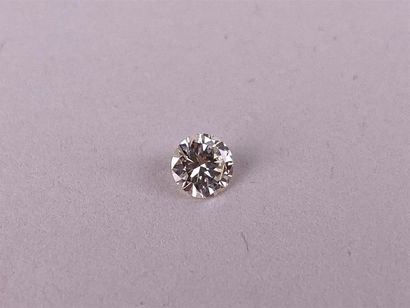 Diamant rond de taille brillant d'environ...