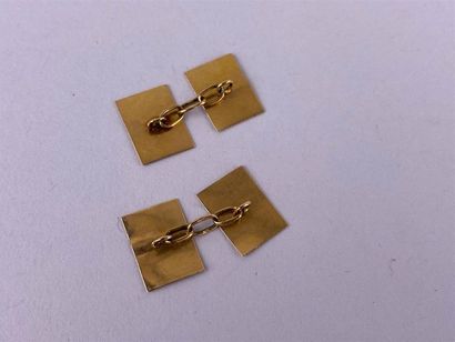 Paire de boutons de manchette recatangulaires...