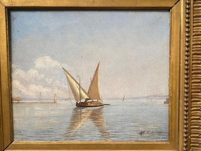 Charles Joseph VUILLERMET (1846-1913).
Felouque...