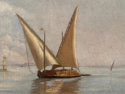 Charles Joseph VUILLERMET (1846-1913).
Felouque...