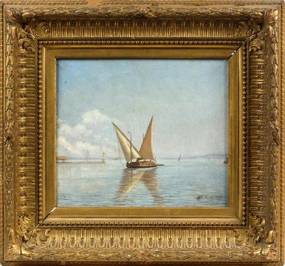 Charles Joseph VUILLERMET (1846-1913).
Felouque...