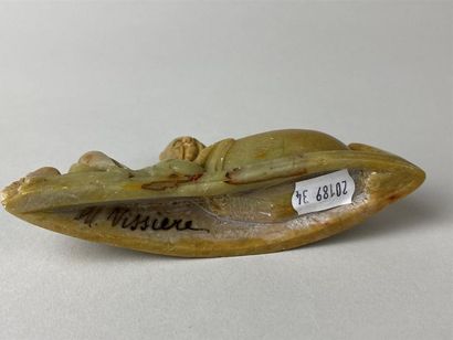 CHINE, début XXe.
Petit repose-pinceaux en...