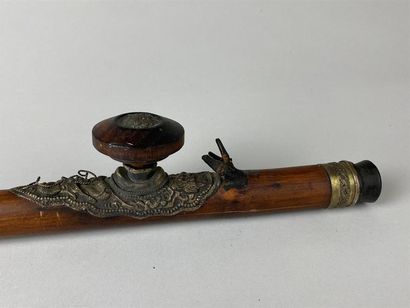 CHINE, fin XIXe-début XXe.
Pipe à opium en...