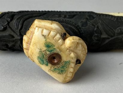 CHINE, fin XIXe-début XXe.
Pipe à opium en...